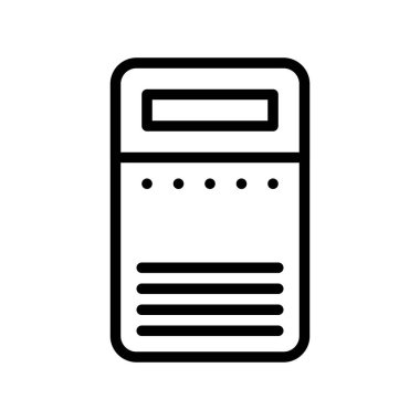 Hava Temizleyici vektör çizimi, izole çizgi tasarım simgesi