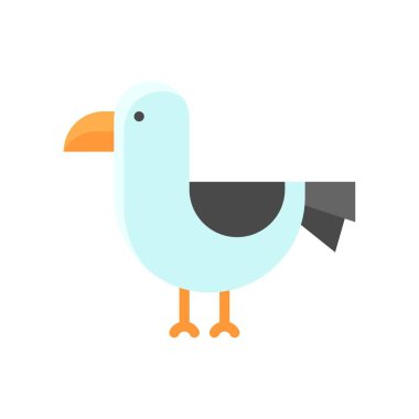 Yaz plajı ya da tatille ilgili düz kanatlı martı kuşu.