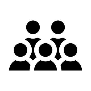 Katı tasarım halkları veya karakter vektörlerinden oluşan virüsle ilgili kalabalık