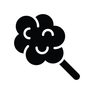 Pamuk şeker, çubuklarla ilgili tatlı, ve şeker vektörleri, katı tasarımlarla,