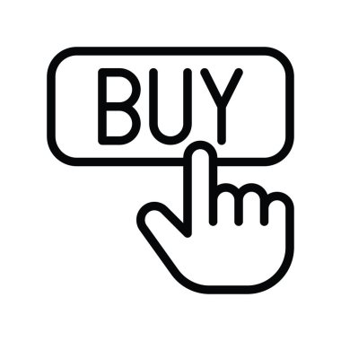 finansman bankacılığı ve parayla ilgili etiket ve el vektörünü doğrusal veya düzenlenebilir vuruş tasarımında satın al