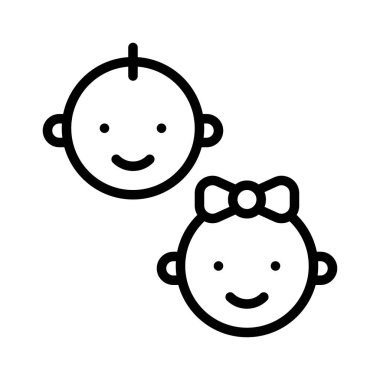 Virüs bulaşması veya koronavirüsle ilgili yeni doğan bebeğin yüz vektörü doğrusal olarak