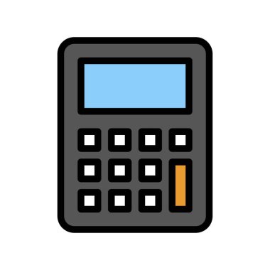 Hesap makinesi vektörü, okul doldurulmuş biçim simgesine geri dön