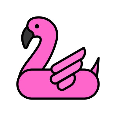 Flamingo vektörü, Yaz Partisi ile ilgili biçim simgesi