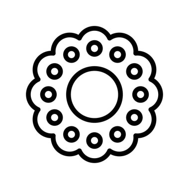 Bisküviler, tatlı ve şeker vektörleri, doğrusal olarak.,