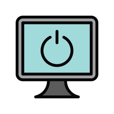 Televizyon ve teknoloji, ilgili TV vektörleri, düzenlenebilir vuruşlarda,