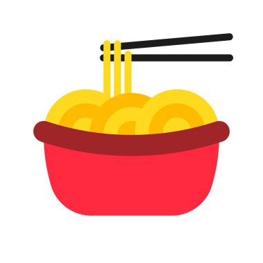 Erişte vektörü, Çin Yeni Yıl düz stil simgesi