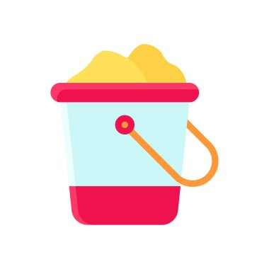 Yaz plajı ya da tatille ilgili düz kulplu kum kovası