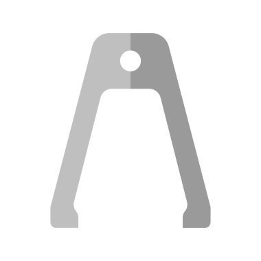 Tong vektörü, Barbeküyle ilgili düz tasarım simgesi