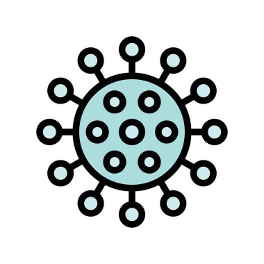 Corona virüsü ile ilgili bakteri veya hücre vektörü düzenlenebilir felçli