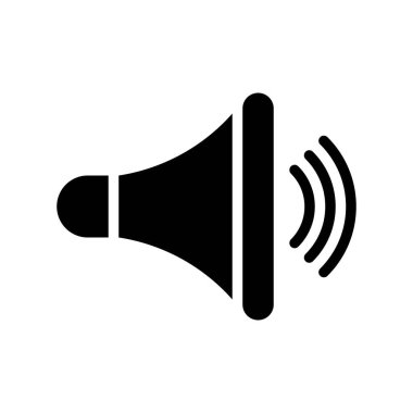 Sözcü vektörü, Sosyal medya katı tasarım simgesi