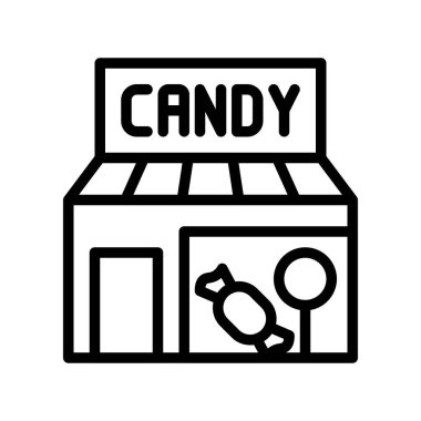 Vektör illüstrasyonu, izole çizgi tasarım simgesi