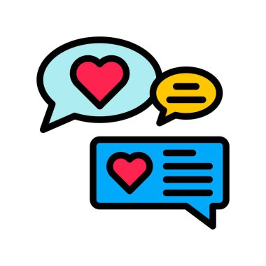 Konuşma kabarcığı vektörü, dijital pazarlama doldurulmuş biçim simgesi düzenlenebilir vuruş