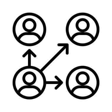 Kullanıcı bağlantısı vektörü, Dijital pazarlama çizgisi biçimi düzenlenebilir vuruş