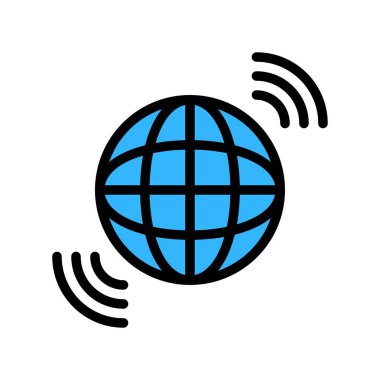 Hologram vektör çizimi, gelecek teknolojisi tasarım simgesi