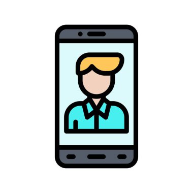 uygulama simgeleri erkek yüzü, elbise ve düğme vektörleri ile ilgili cep telefonu ekranı ile düzenlenebilir felçli