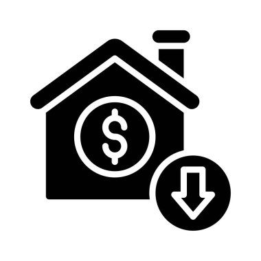 Ekonomik durgunlukla ilgili bina binası ve sağlam dizayn edilmiş penni ve ok vektörleri