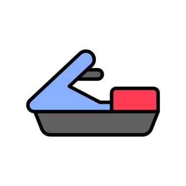 Kişisel su sanatları vektörü, Yaz Tatili ile ilgili ikon düzenlenebilir ana hatları