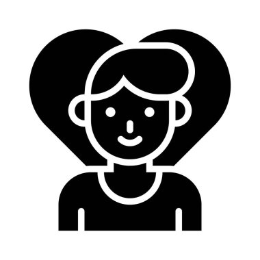 Erkek vektörü, Valentine ve aşk ilişkili katı biçim simgesi