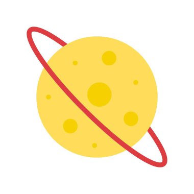 Astronomi vektörü, okula geri dön düz tasarım simgesi