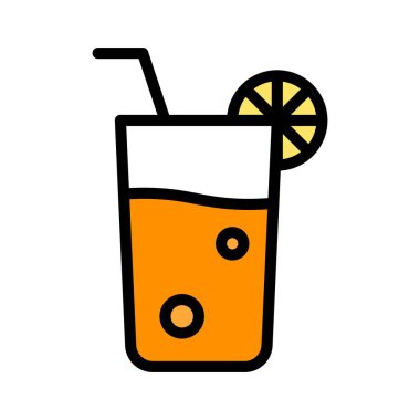 Meyve suyu vektörü, Barbeküyle ilgili düzenlenebilir vuruş simgesi