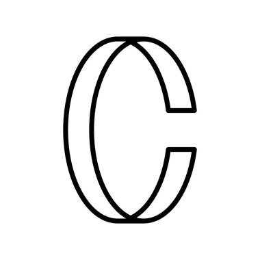 Bileklik vektör illüstrasyonu, izole çizgi tasarım simgesi