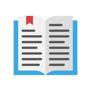 Kitap vektörü, Okula Düz Biçim simgesi