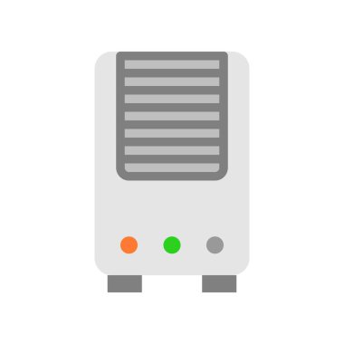 Hava Temizleyici vektör çizimi, izole filat tasarım simgesi