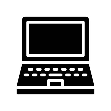 Laptop vektörü, Elektronik aygıt katı tasarım simgesi