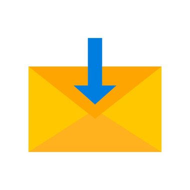 E- posta vektörü, Sosyal medya düz tasarım simgesi