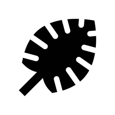 Hawaii ikonu ile ilgili Hawaii plaj yaprağı kök vektörü ile katı tasarım