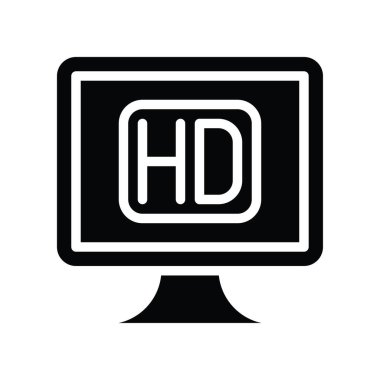 Televizyonlar ve teknoloji, ilgili HD TV vektörleri, sağlam stillerde.,