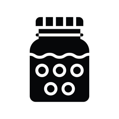 Çilek reçelleri, tatlı kavanozlar, ve şeker vektörleri, sağlam tasarımlar.,