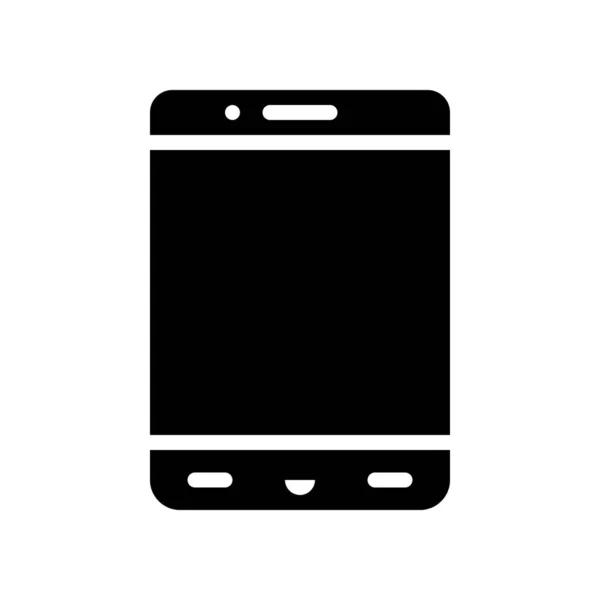 Vecteur Téléphone Portable Icône Conception Solide Appareil Électronique — Image vectorielle