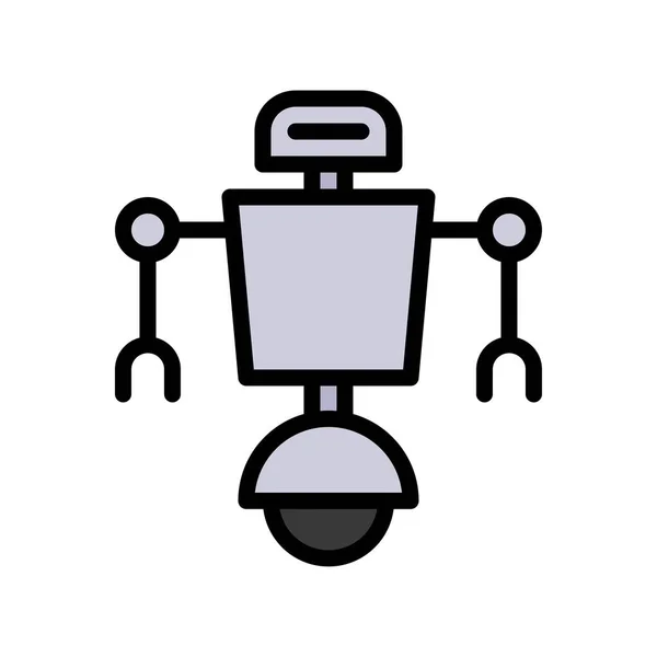 Robot Navigation Vector Robotics Related Filled Style Icon — Stock Vector