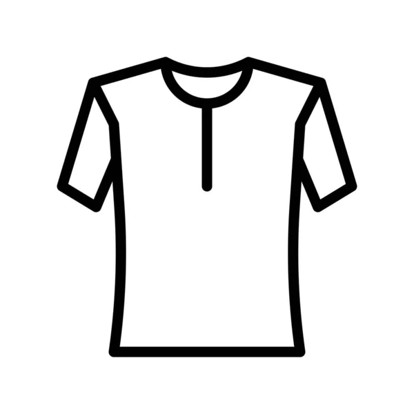 Hemd Oder Bluse Vektorabbildung Liniendesign Symbol — Stockvektor