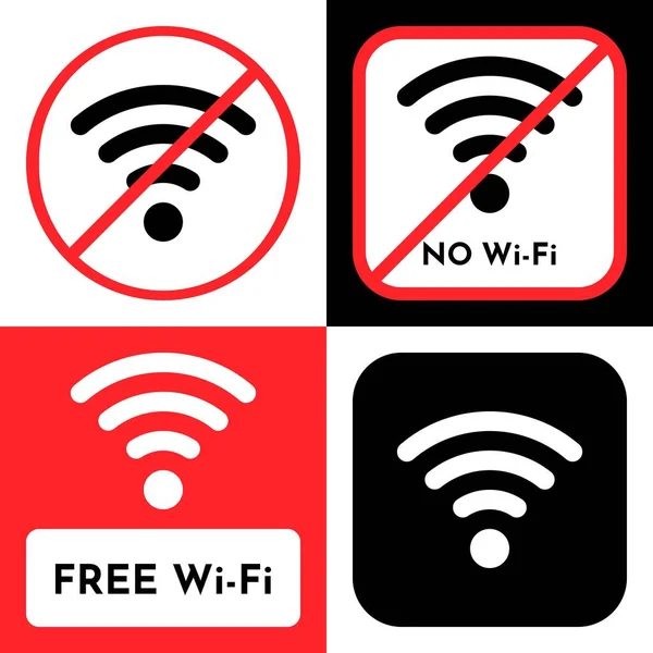 Ücretsiz WiFi logo simgesi, kablosuz yerel alan vektör illüstrasyonu