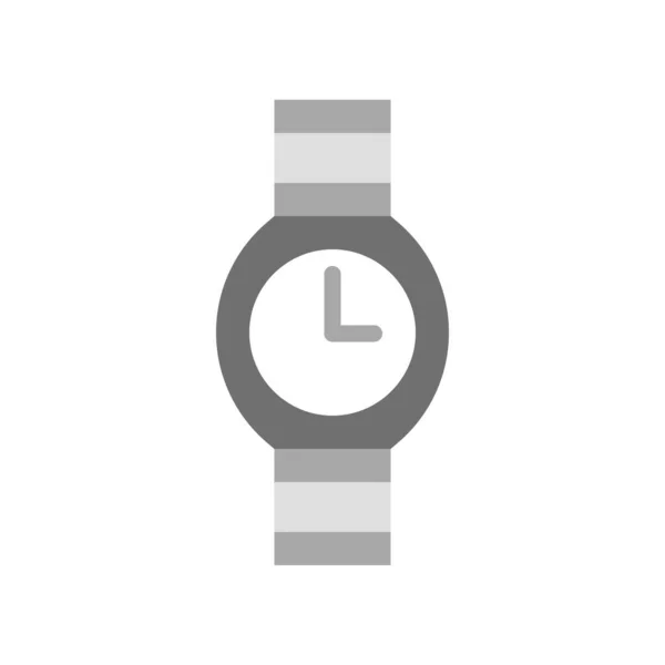 Uhrenvektorillustration Isolierte Flache Design Ikone — Stockvektor