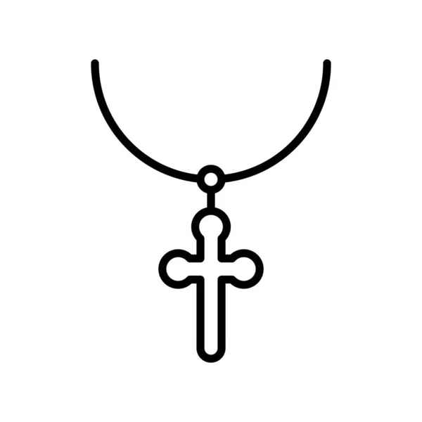 Necklace Vector Illustration Isolated Line Design Icon — 스톡 벡터