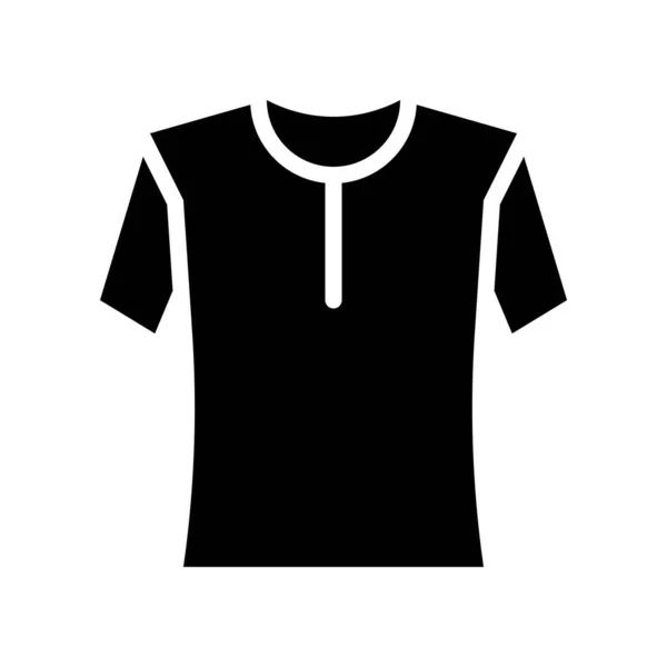 Camisa Blusa Vetor Ilustração Ícone Design Sólido —  Vetores de Stock