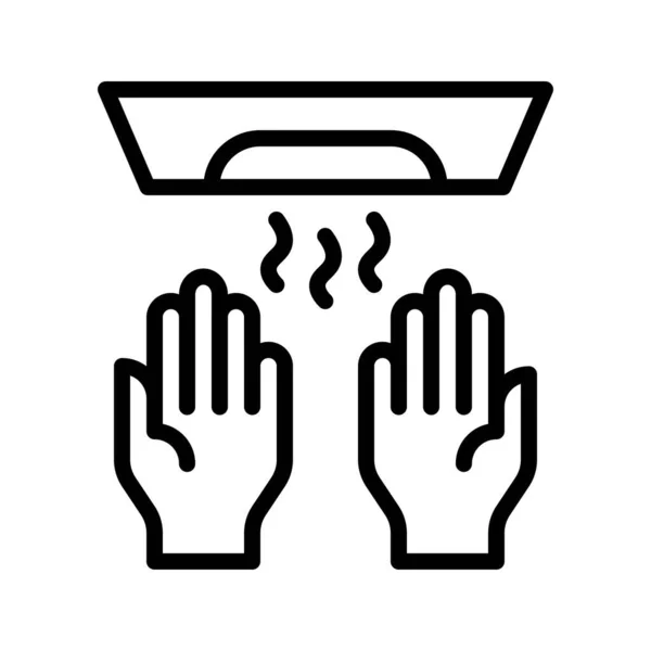 Ruční Mytí Vektorové Ilustrace Hygiene Line Design Icon — Stockový vektor