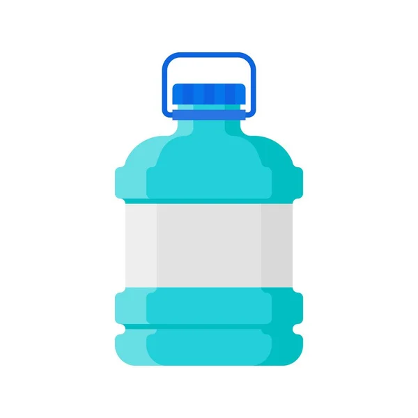 Illustrazione Vettoriale Bottiglia Plastica Icona Design Piatto — Vettoriale Stock