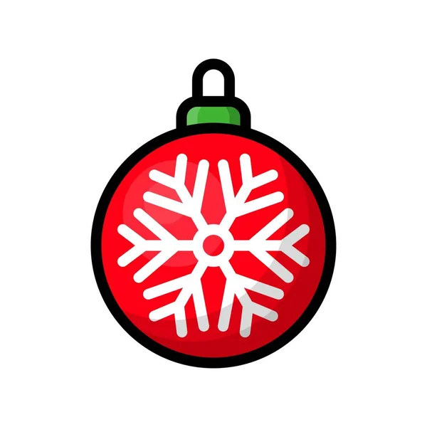 白い背景に隔離されたカラフルなクリスマスボール — ストックベクタ