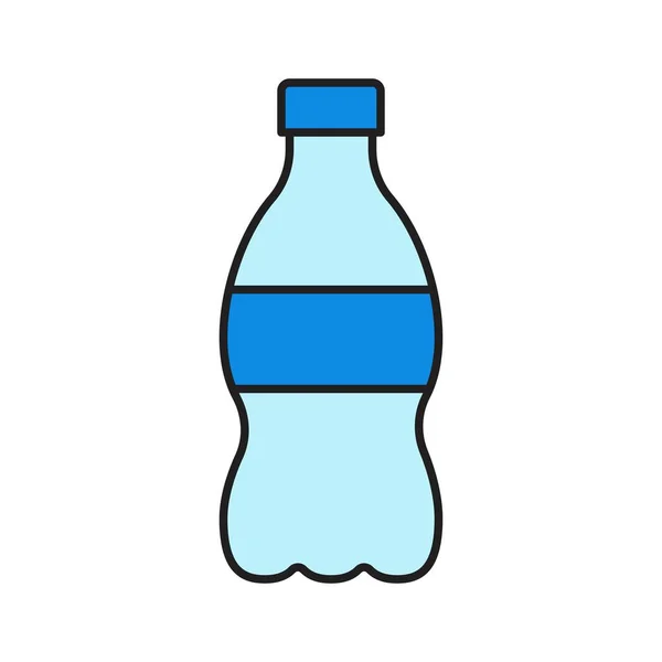 Plastic Fles Vector Illustratie Gevuld Ontwerp Bewerkbare Omtrek Pictogram — Stockvector