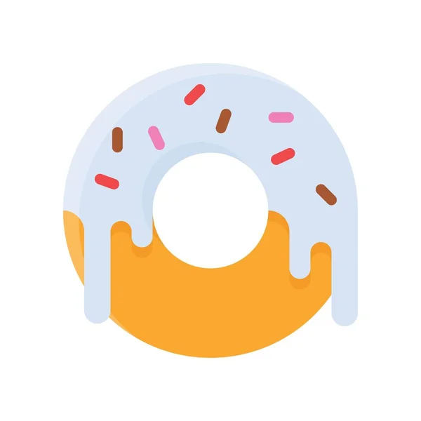 Donut Caramel Bonbons Apparentés Vecteurs Bonbons Motifs Plats — Image vectorielle