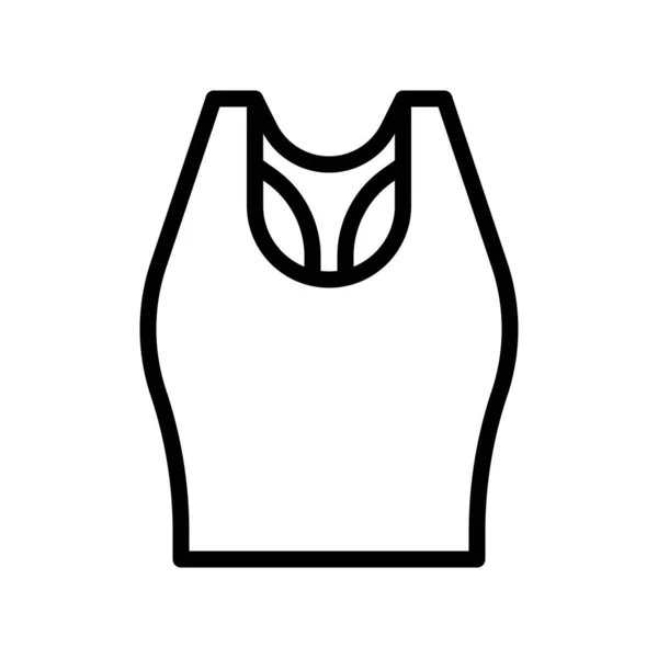 Women Dress Vector Illustration Line Design Icon — Stock Vector