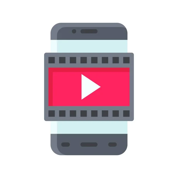 Alkalmazás Ikonok Set Kapcsolódó Mobiltelefon Képernyő Video Lejátszás Gomb Csíkok — Stock Vector