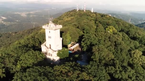 Panoramisch Overzicht Toren Akhun — Stockvideo