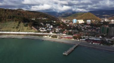 Sochi, Rusya Federasyonu. Panorama Dagomys. Hava fotoğrafçılığı
