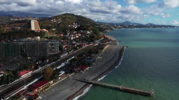 Sochi, Russia. Panorama Dagomys. Fotografia aerea — Video Stock